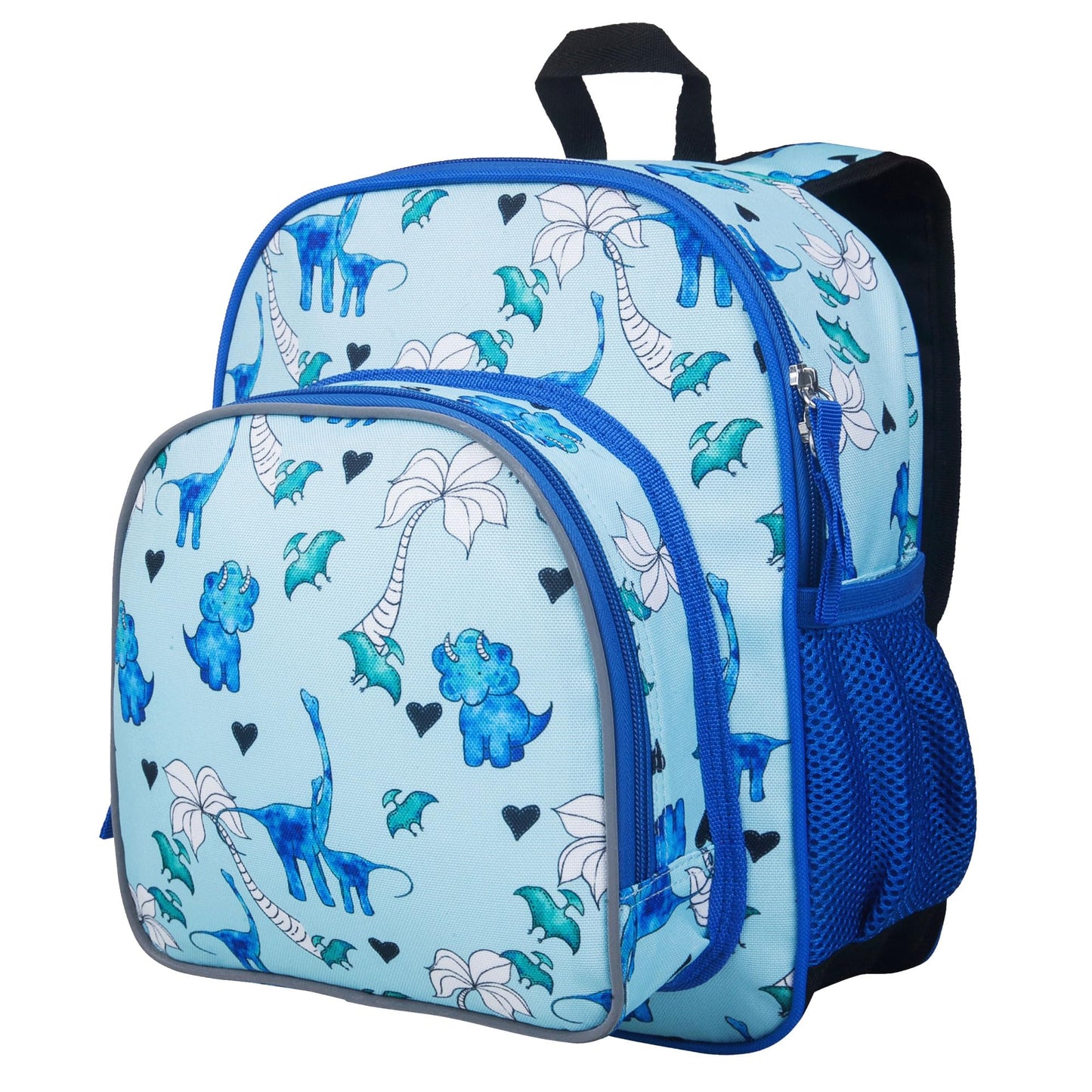 Wildkin 12-inch Kids Backpack – Padded, Adjustable, Ideal for Daycare & Travel - Trains, Planes, and Trucks