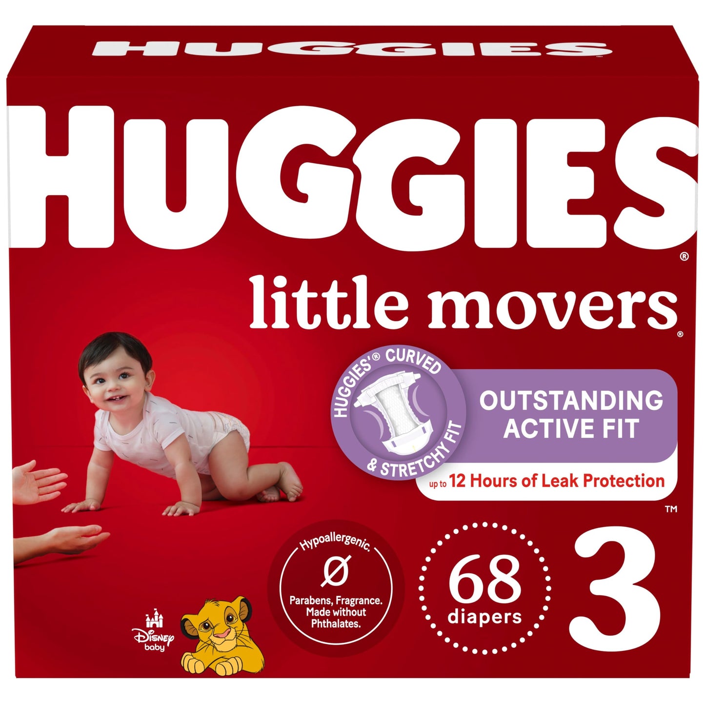 Huggies Size 6 Diapers, Little Movers Baby Diapers, Size 6 (35+ lbs), 108 Count, Packaging May Vary