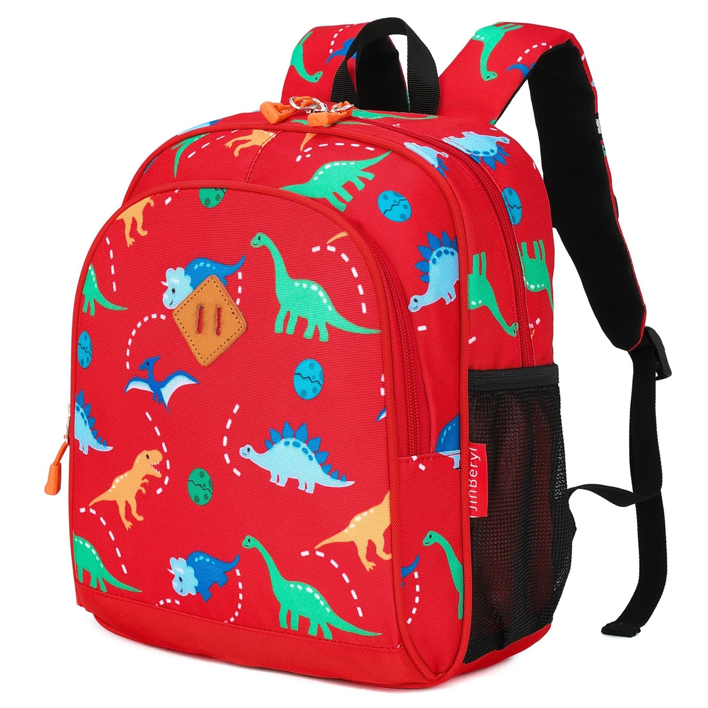 Toddler Backpack for Boys, 12 Inch Kids Dinosaur Backpack for Preschool or Kindergarten, Black