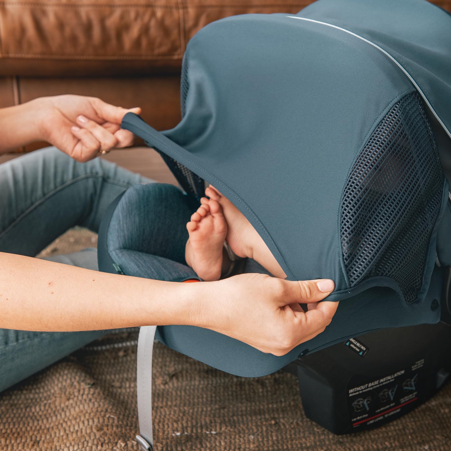 Chicco KeyFit® Max ClearTex® Infant Car Seat and Base, Rear-Facing Seat for Infants 4-30 lbs., Infant Head and Body Support, Compatible with Chicco Strollers, Baby Travel Gear | Lupine/Purple