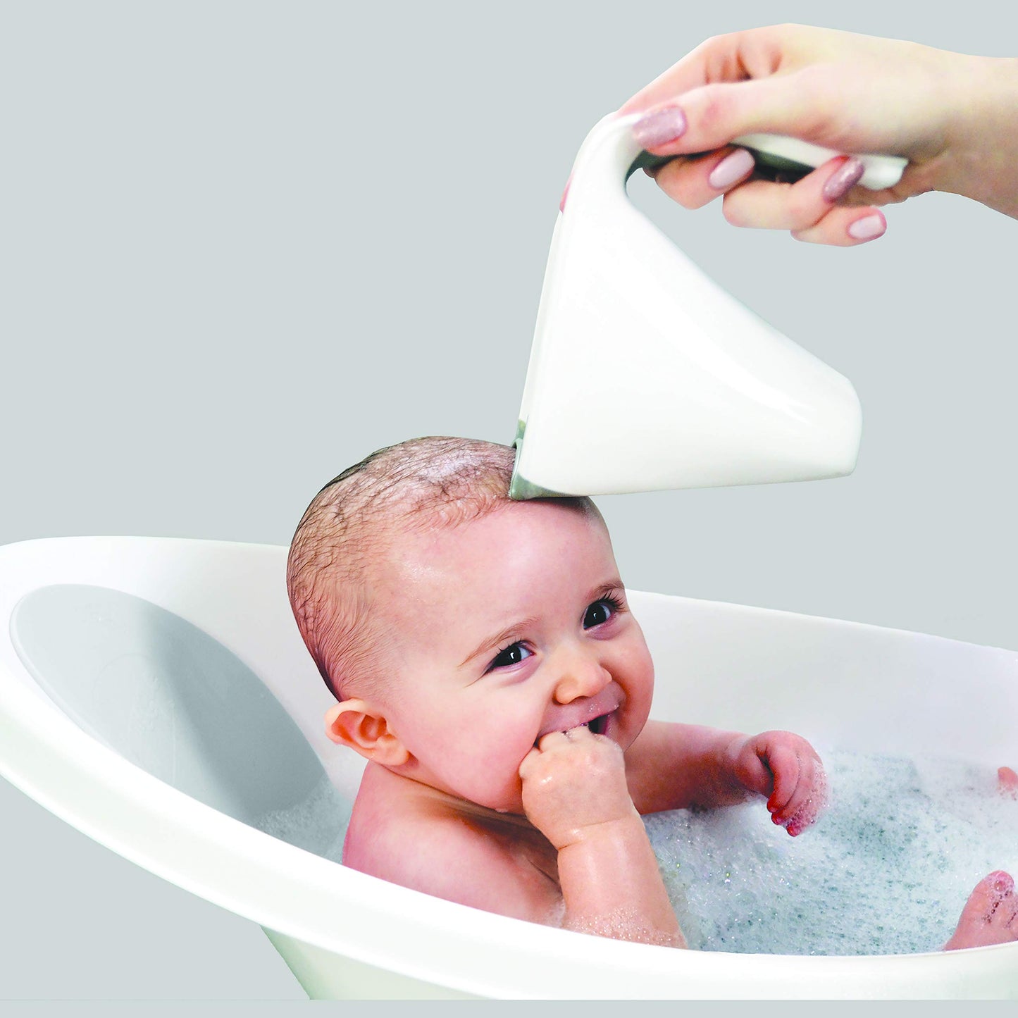 Newborn Baby Bath | Built in Support Bump and Soft Backrest | Suitable from Newborn | Bath Seat Support Includes Plug | Blossom Pink