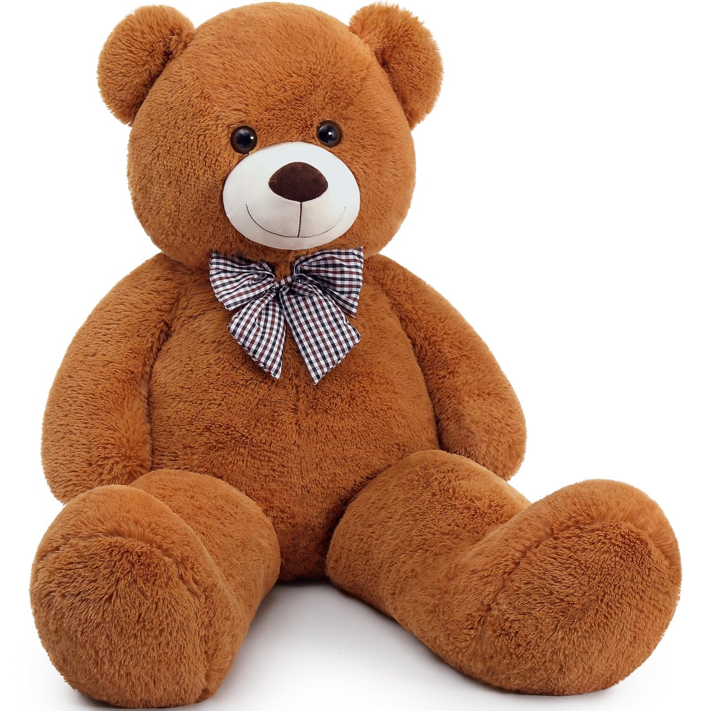 MaoGoLan Giant Big Teddy Bear 4 Feet 47 inch Life Size Tan Plush Bear Brown Stuffed Animal for Children Boyfriend