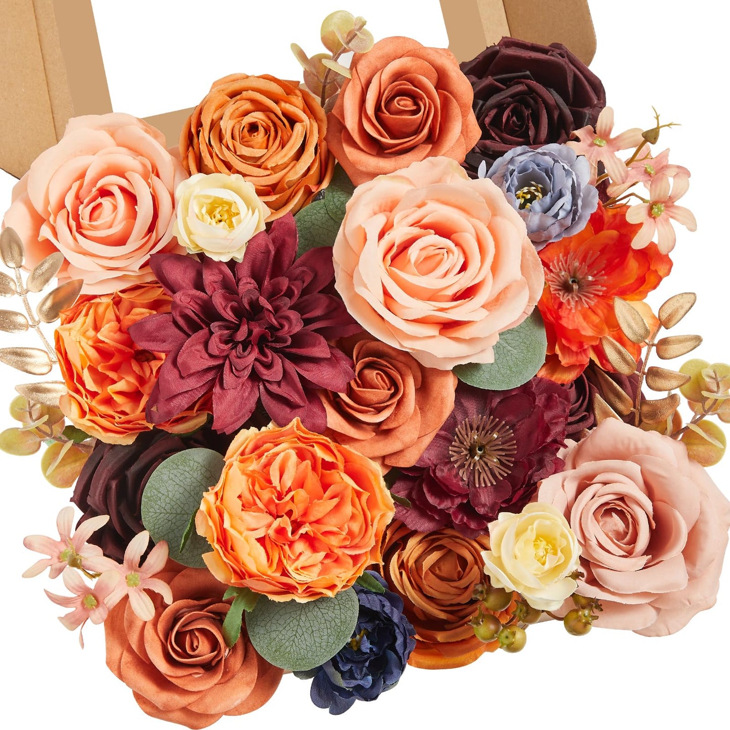 Serwalin Pink Artificial Flowers, Silk Fake Flowers for DIY Wedding Bridal Bouquets, Wedding Cake Flowers for Table Centerpieces Baby Shower Birthday Party Home Decorations