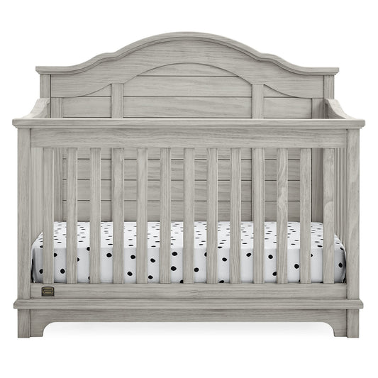 Delta Children Simmons Kids Asher 6-in-1 Convertible Crib with Toddler Rail, Aged Oak