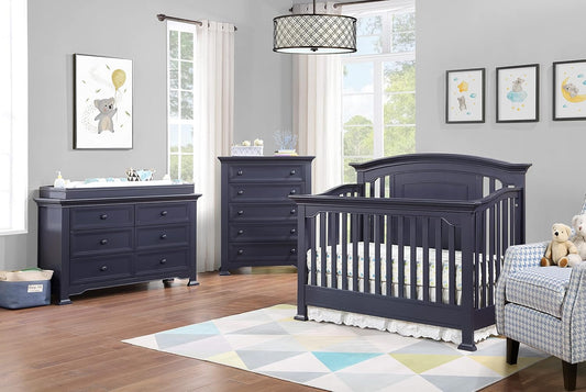 Centennial Medford 4-in-1 Convertible Crib Finished in Mystic Blue