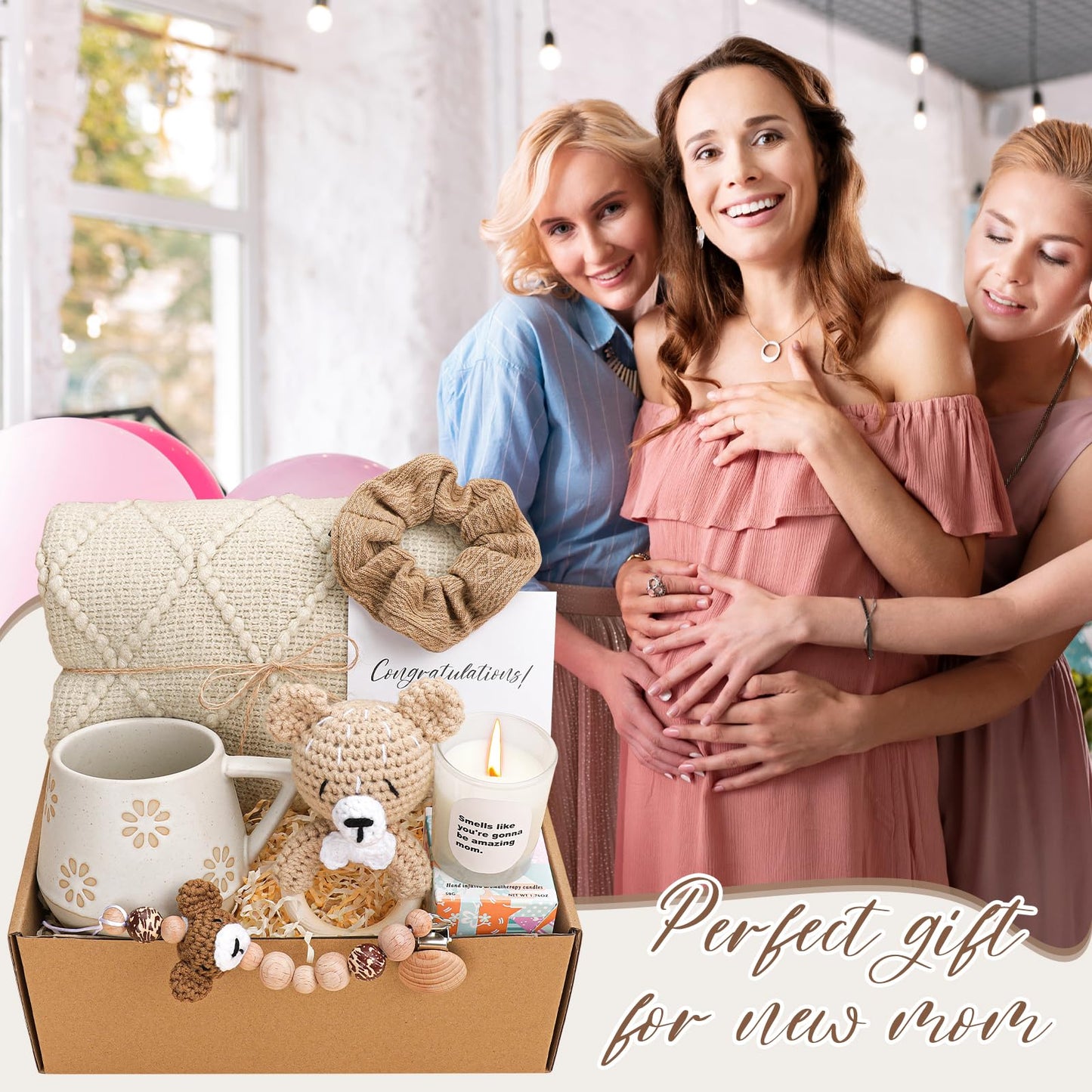 New Mom Gifts,Gifts for New Mom,New Mom Gifts for Women,Baby Shower Gifts,Baby Boy Gifts,Pregnancy Gifts,Postpartum Gifts for Mom,New Mom Gift Basket After Birth,Gender Reveal Gifts