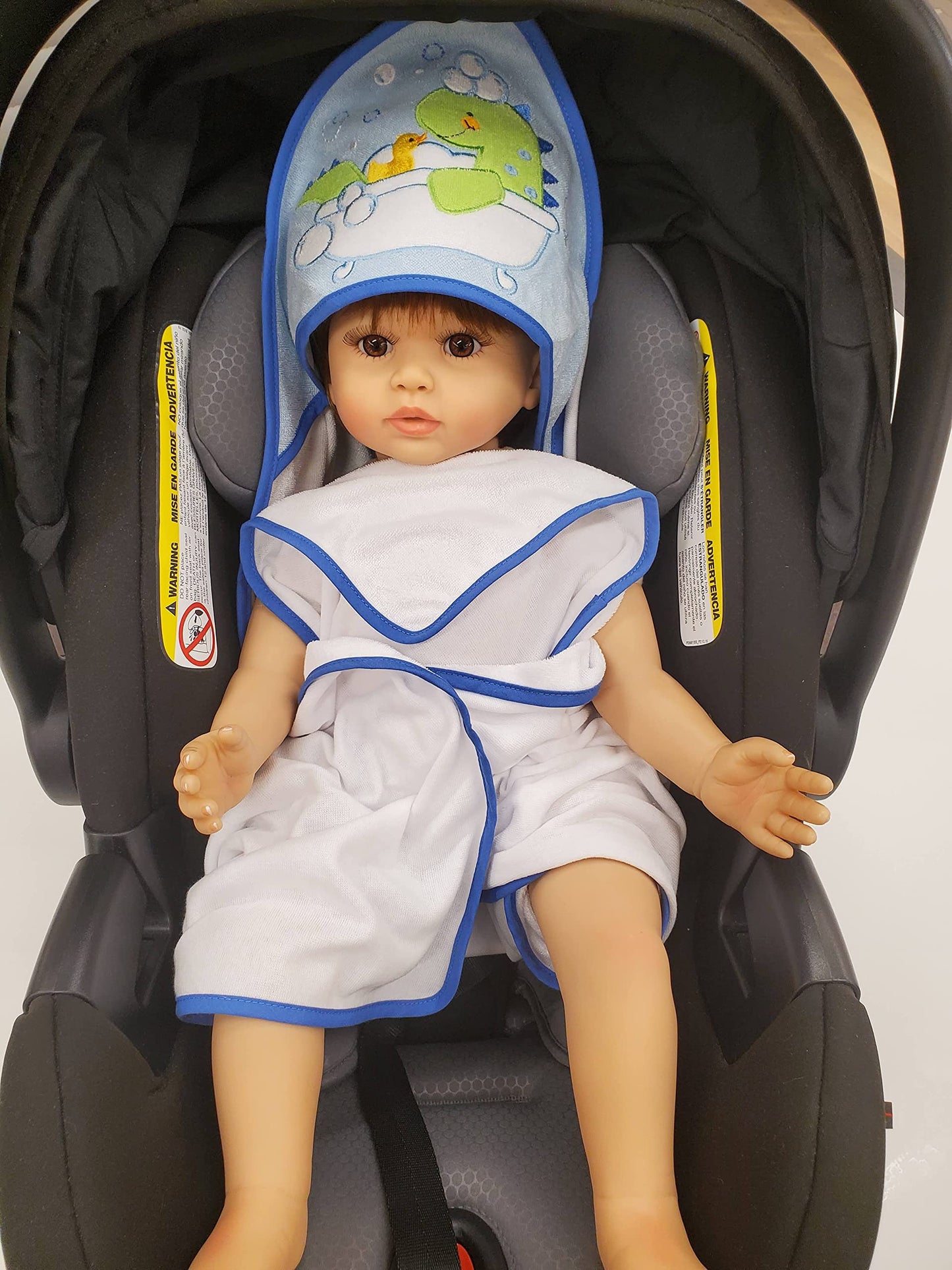 Baby Hooded Towel and Washcloth Set for Infants, Boys and Girls 6-12 Months (Mommy's Mermaid)