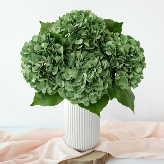 4 Pcs Pink Hydrangeas Artificial Flowers, 20 inches Large Lifelike Fake Silk Flowers, Faux Hydrangeas Flowers for Wedding Home Party Decor Baby Shower Table Centerpiece