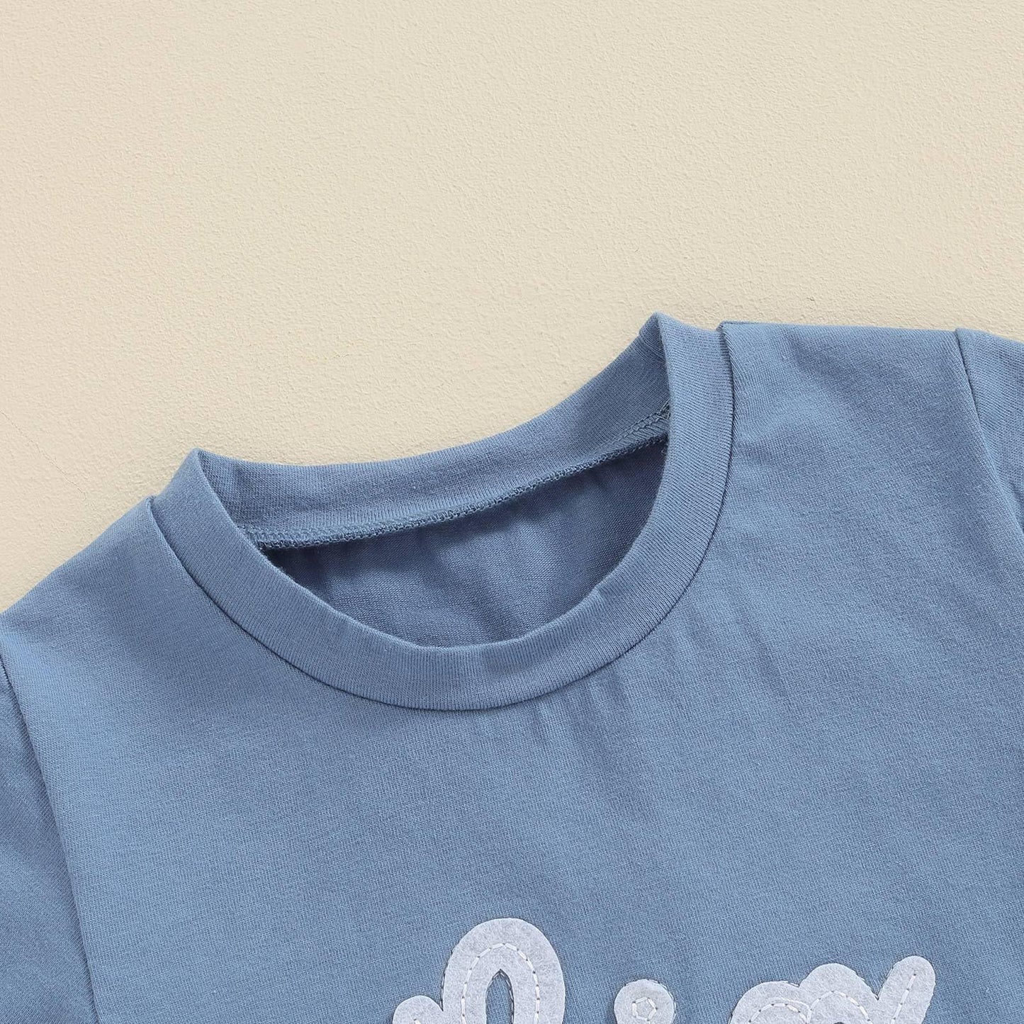 Toddler Baby Boy Summer Clothes Letter Short Sleeve T Shirt/Romper Casual Shorts Set Brother Matching Outfits