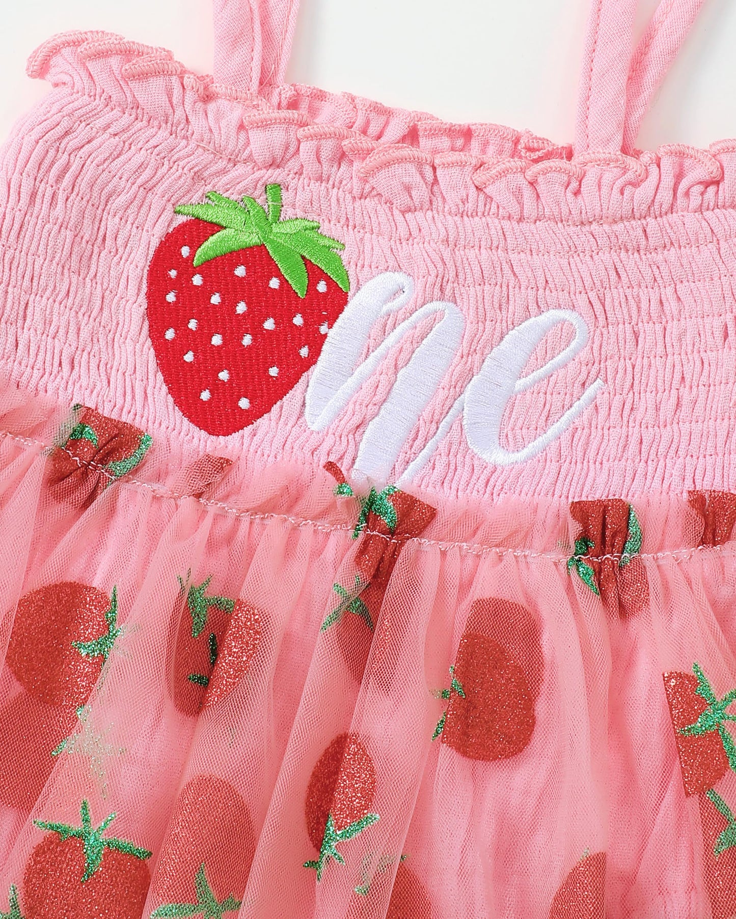 Renotemy Baby Girl Tulle Dress Sleeveless Romper Smocked Halter 1st Birthday Clothes Cake Smash Outfits with Flower Headband