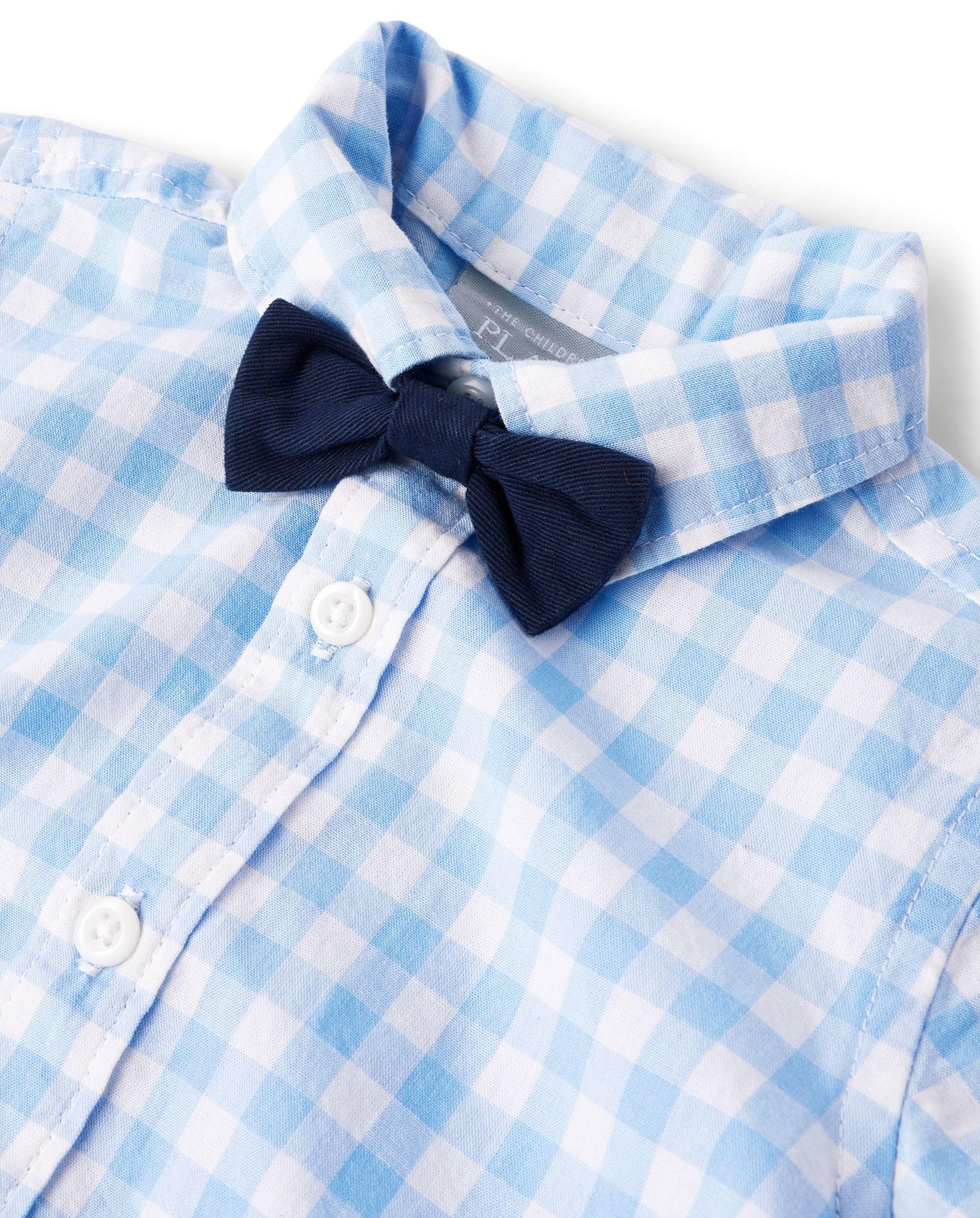 The Children's Place baby-boys And Newborn Short Sleeve Button Down Shirt and Shorts 2 Piece Outfit Set