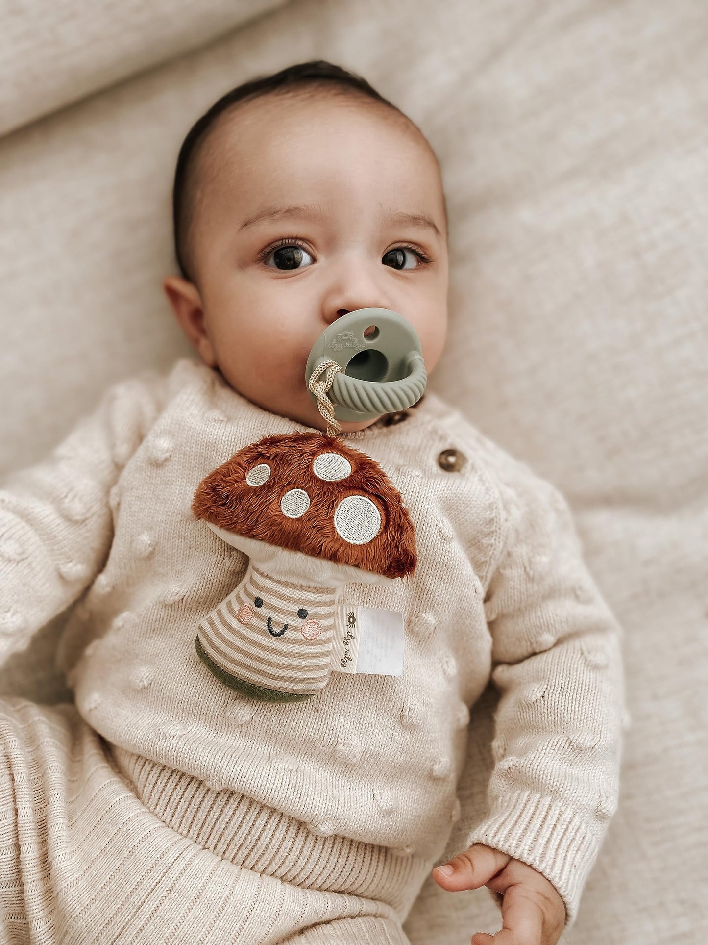 Itzy Ritzy Pacifier & Lovey Set - Includes Silicone Pacifier with Stuffed Animal Lovey - Detachable Plush Unicorn Pacifier Holder & Coordinating Pink Silicone Pacifier, Ideal for Ages 0 Months & Up