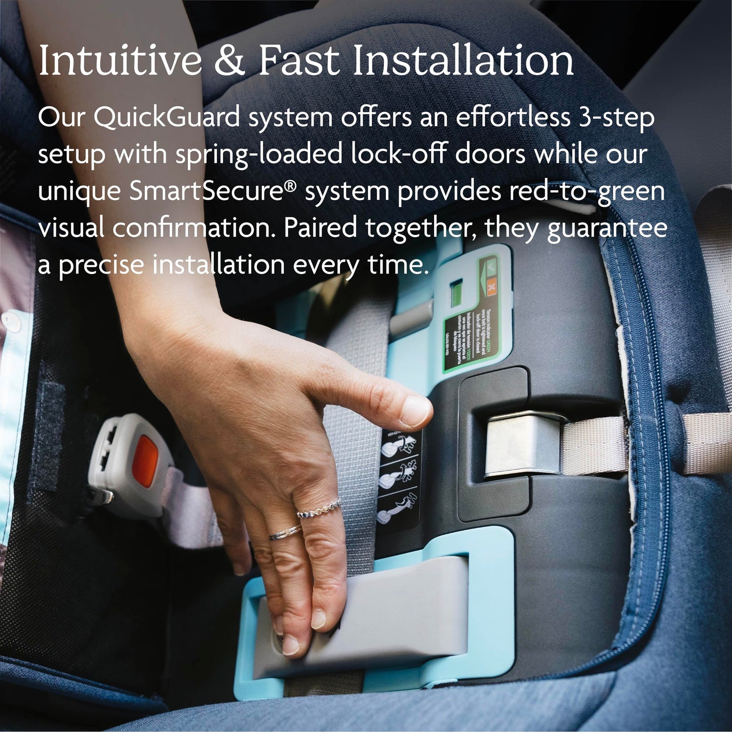 UPPAbaby Rove Convertible Car Seat - 2-in-1 Rear + Forward Facing - Quick + Secure 3-Step Install - Intuitive Safety Technology + Comfort Features - Cup Holder Included - Kavneer (Almond Mélange)