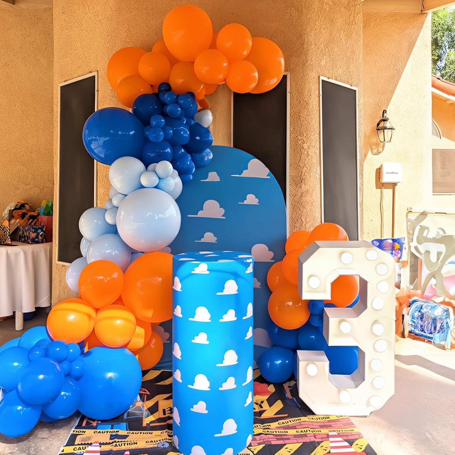 Dusty Blue Sage Green Balloon Arch Kit Slate Fog Blue Pastel Green White Sand Beige Gold Balloons Garland for Jungle Safari Birthday Baby Shower Wedding Party Decorations