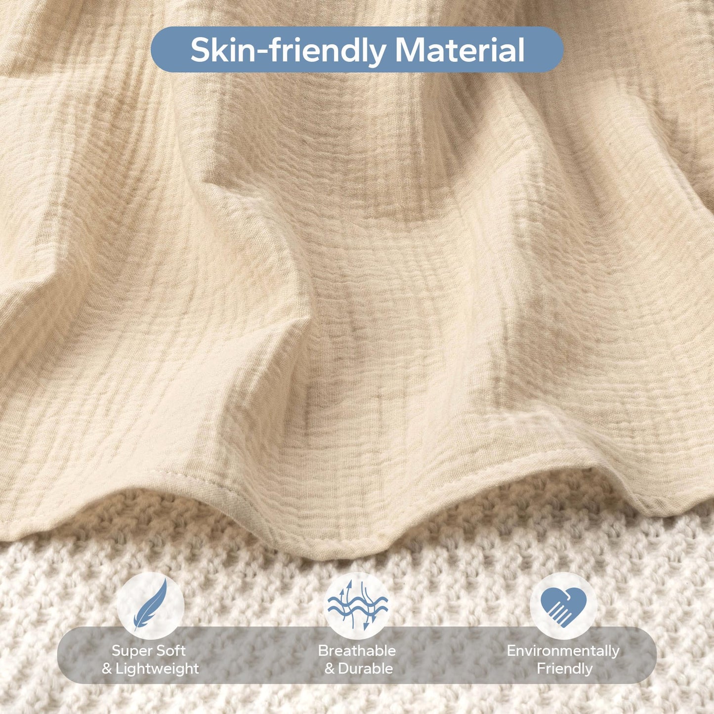 SERAPHY 100% Muslin Cotton Car Seat Covers for Babies, Universal Baby Car Seat Cover, Breathable Muslin Carseat Cover Canopies for Boys and Girls, Soft Infant Car Seat Cover for Summer — Rabbits