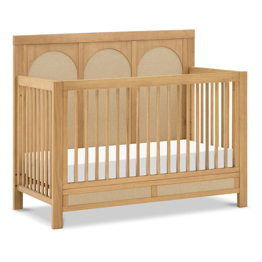 Namesake Eloise 4-in-1 Convertible Crib in French Sage Performance Sand Eco-Weave, GREENGUARD Gold Certified