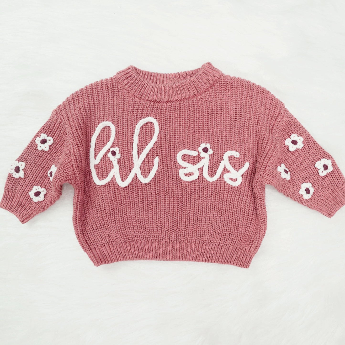 Big Sis Lil Sis Sweater - Big Sister Little Sister Matching Outfits Baby Girl Knit Sweater Fall Clothes
