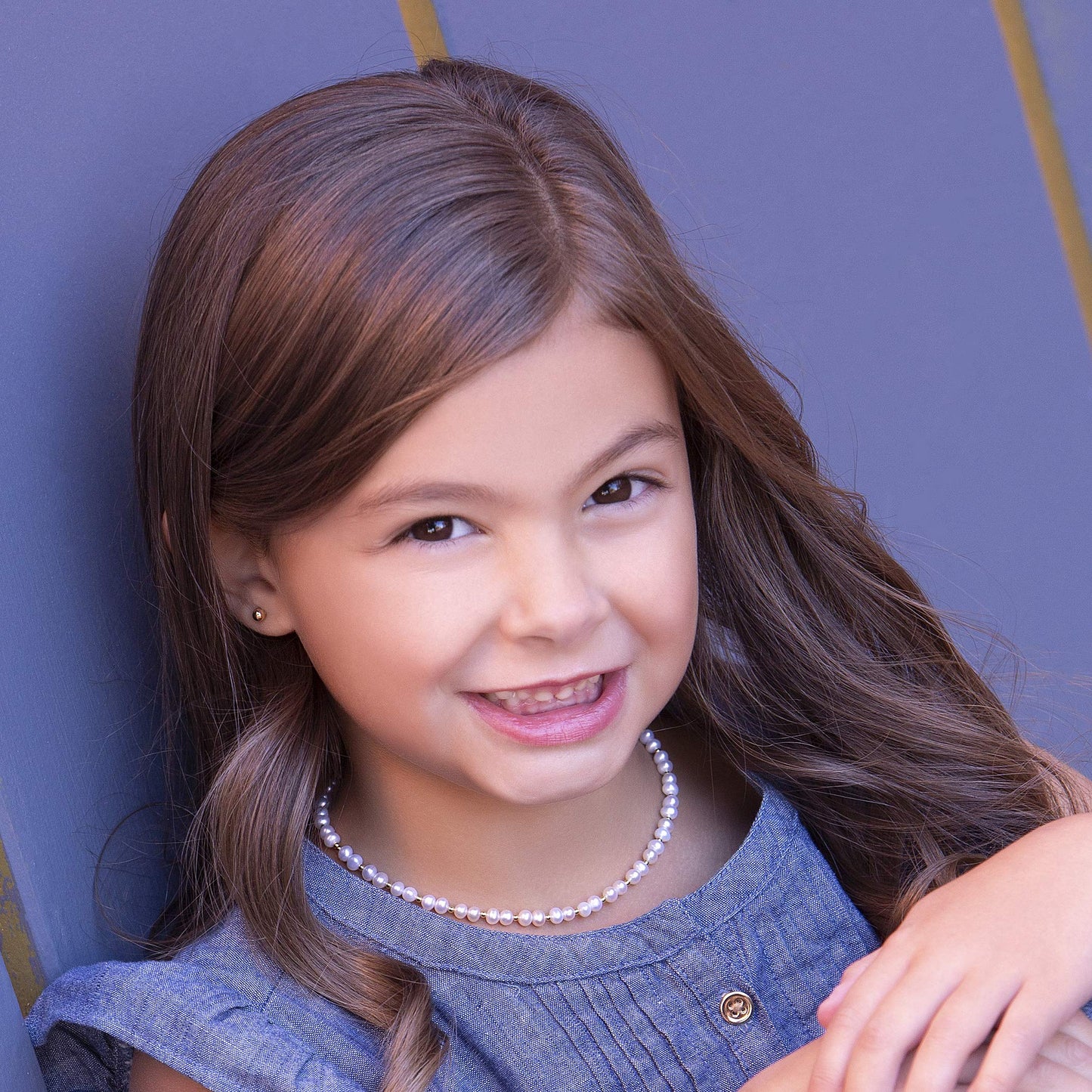 Cherished Moments Children's 14K Gold-plated over Sterling Silver Bracelet with White High-End Simulated Pearls for Babies, Infants, Toddlers, and Girls