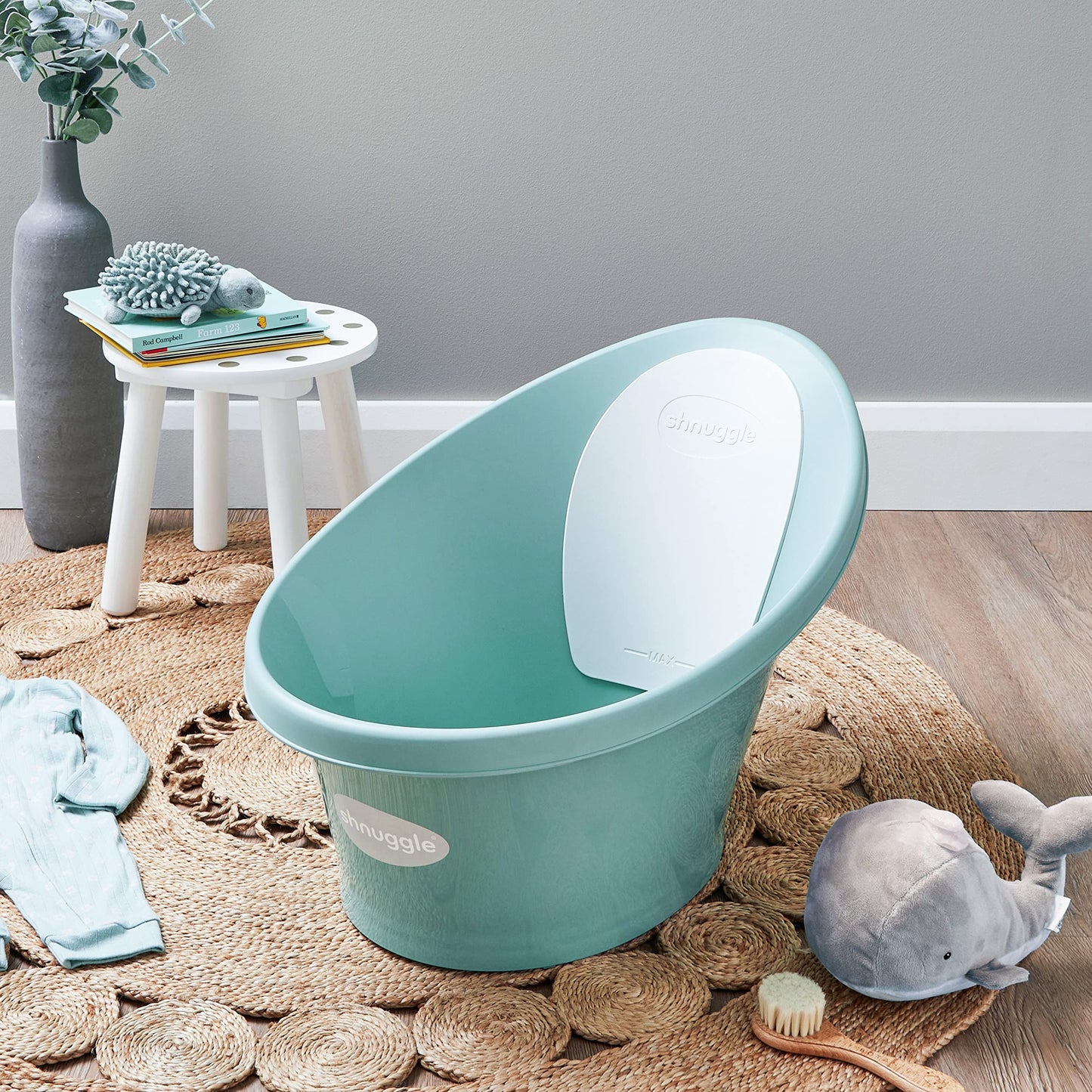 Newborn Baby Bath | Built in Support Bump and Soft Backrest | Suitable from Newborn | Bath Seat Support Includes Plug | Blossom Pink