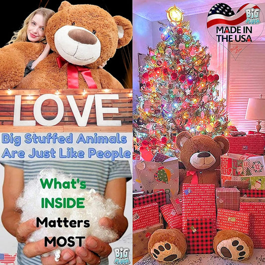Big Plush 5-Foot Giant Teddy Bear - Soft Plush Toy - Huge Stuffed Animal in Big Box