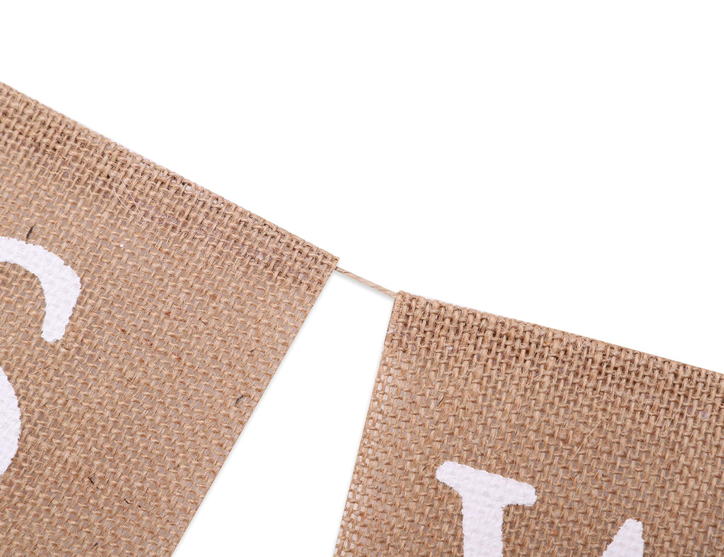 Sweet Baby Boy Burlap Banner - Rustic Baby Shower Decorations, Photo Props (Sweet Baby Boy Blue)