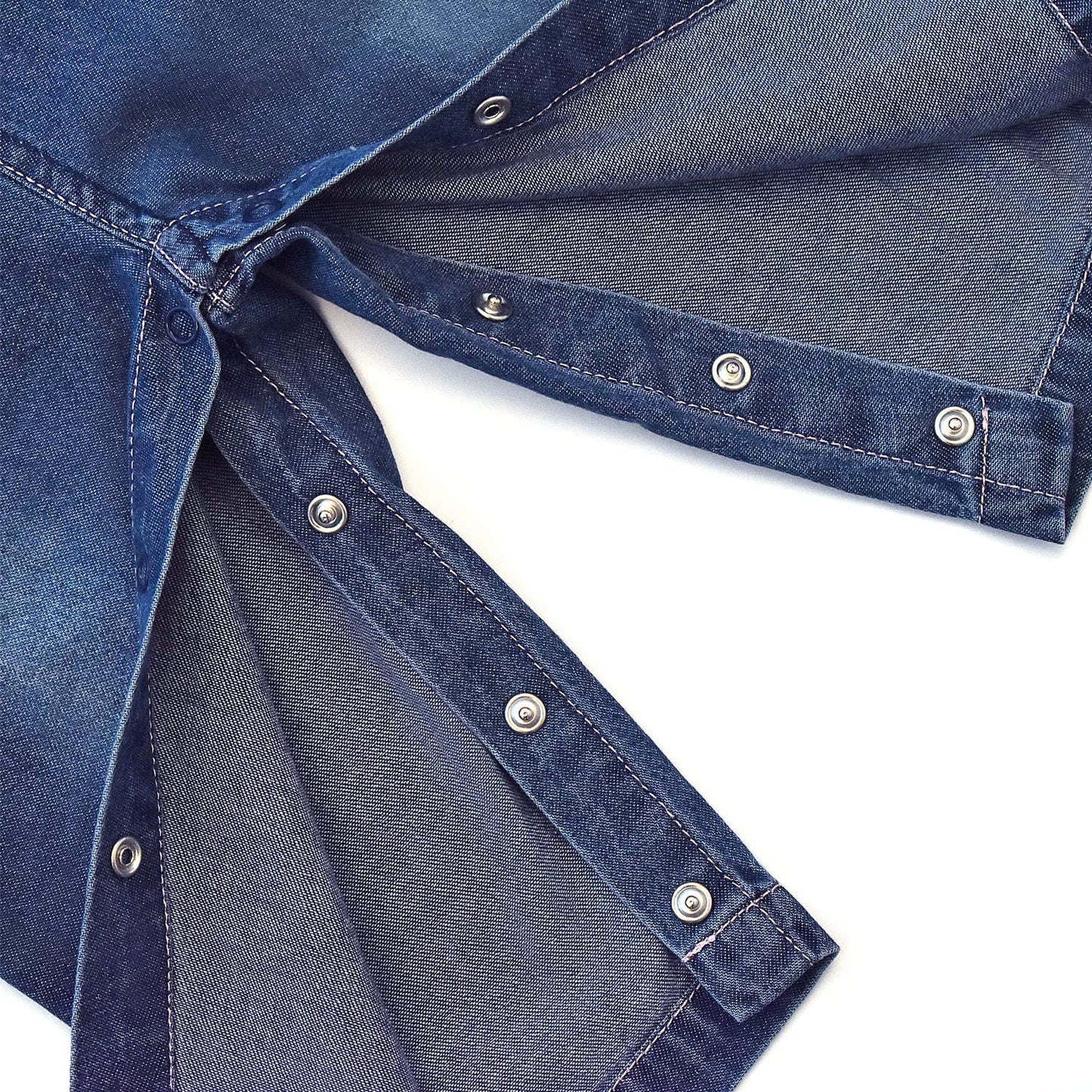 Peacolate 3months-3Years Baby Girls Denim Overalls Embroidery Bib Pants Jeans Jumpsuit