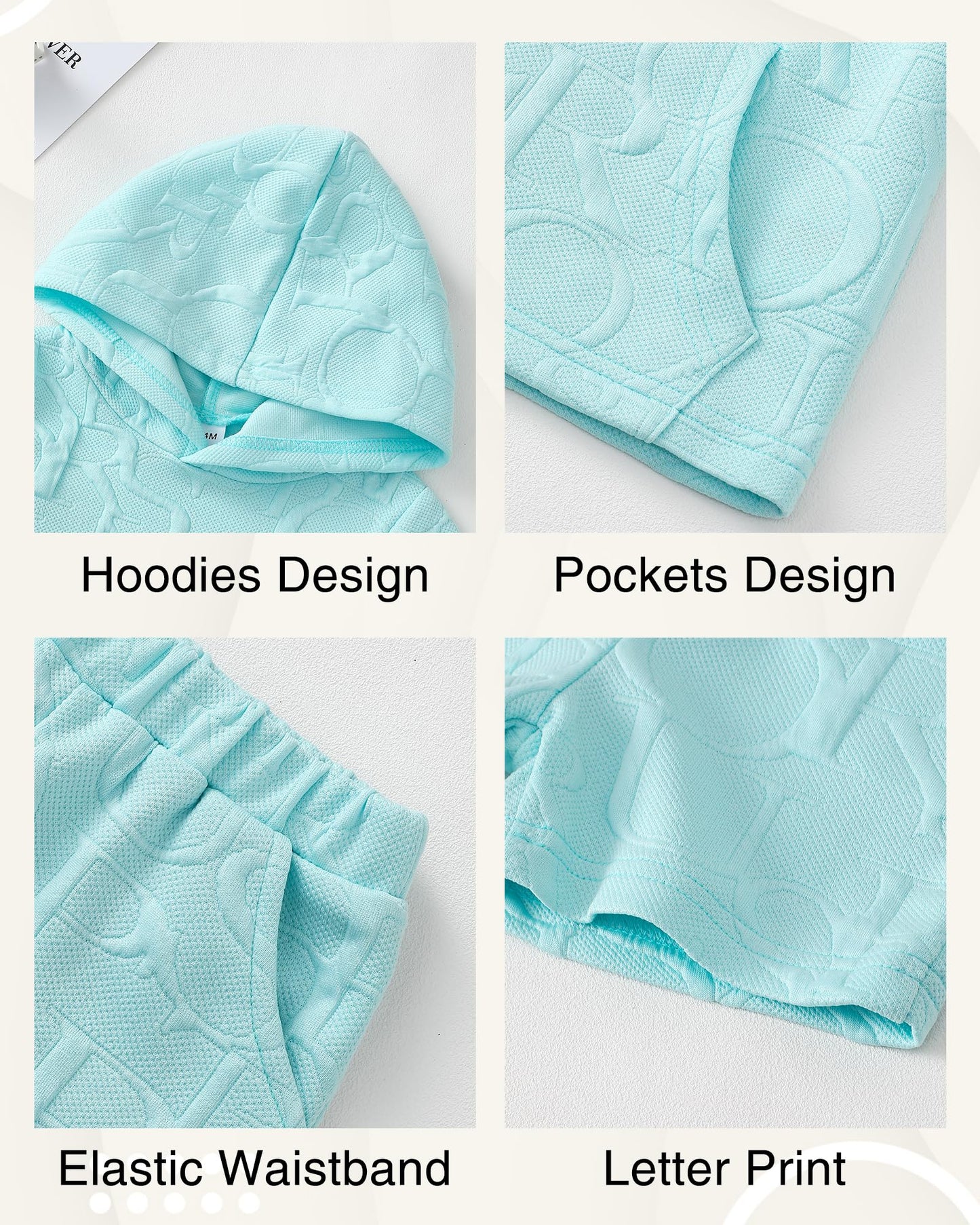 Toddler Baby Boy Clothes Summer Outfits Short Sleeve Hooded T Shirt Tops Casual Shorts Set 2Pcs Little Boy Clothes