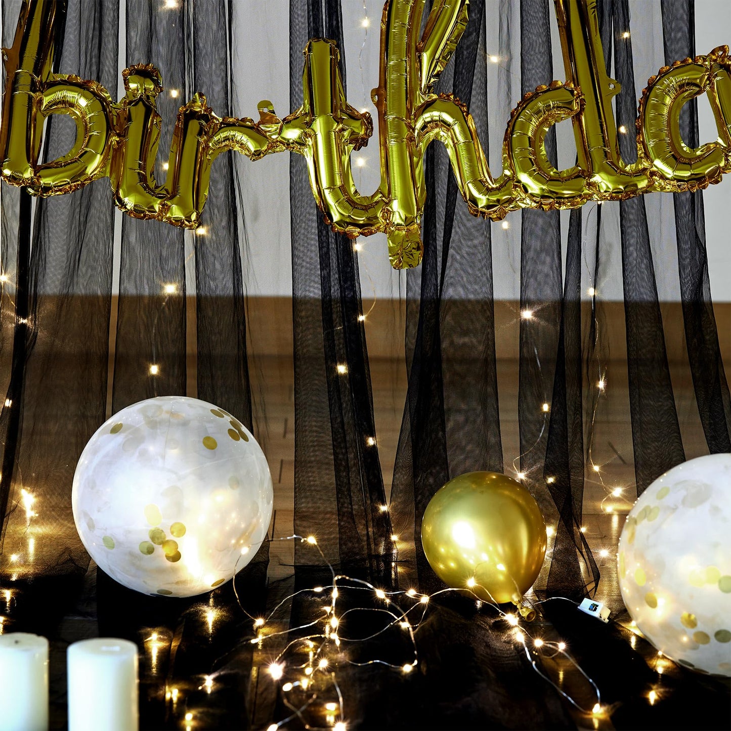 White Tulle Backdrop Curtain with Lights String for Parites 10×8ft Sheer Backdrop Curtains White Curtain Backdrop for Wedding Baby Shower Birthday Party Photo Shoot Decorations(2 Panels 10ft×8ft)