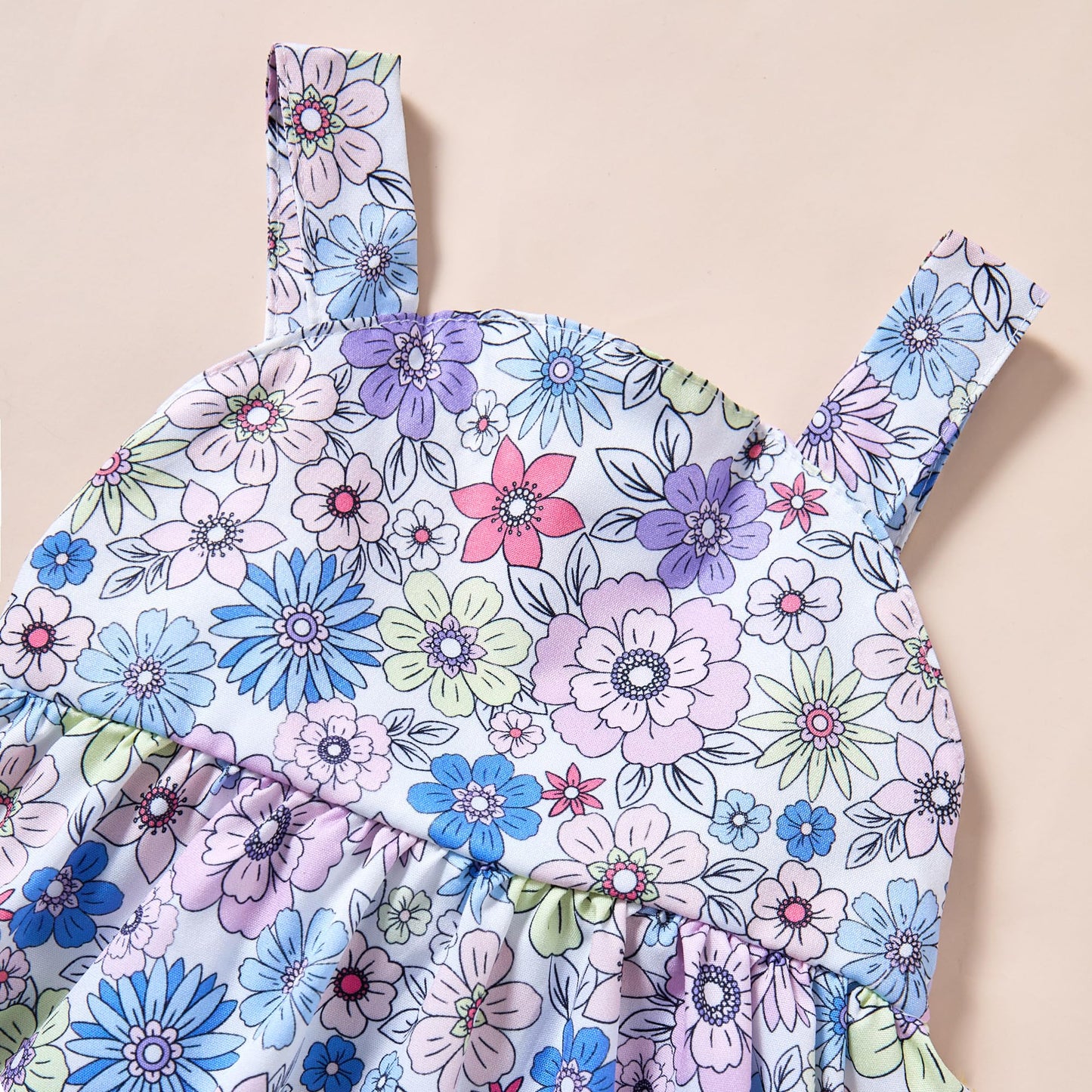 Newborn Infant Baby Girl Dress Toddler Girl Clothes Halter Backless Sleeveless Flower Sundress Summer Dresses for Girl
