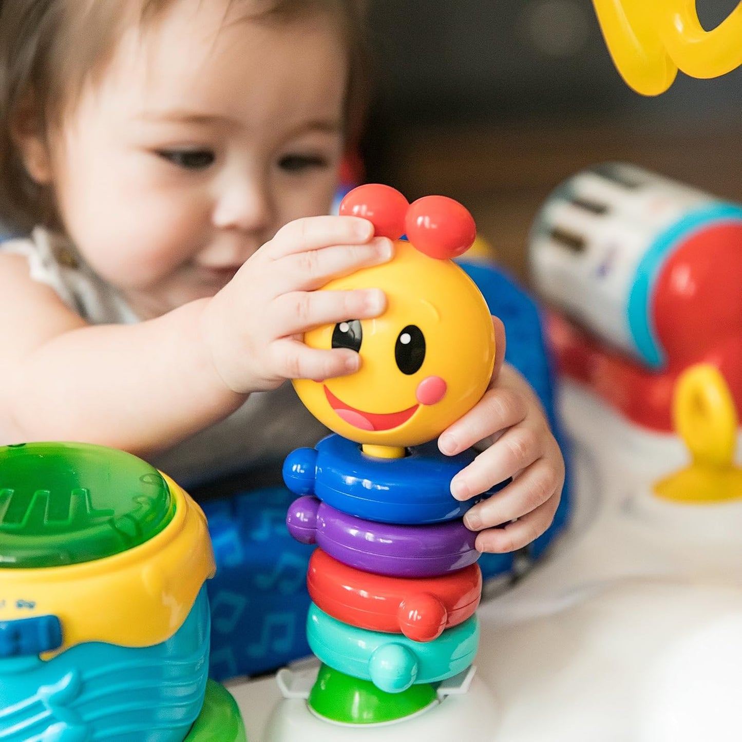 Baby Einstein Neighborhood Symphony Activity Jumper Infant Entertainer with Lights and Melodies, Age 6 months +, Max weight 25 lbs., Unisex