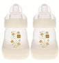 MAM Easy Start Anti-Colic Baby Bottles, Extra Slow Flow, Breastfeeding-Like Silicone Nipple Bottle, Reduces Colic, Gas, & Reflux, Easy-to-Clean, BPA-Free, Vented Baby Bottles for Newborns, 0-3 Months