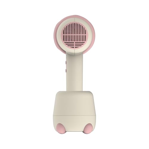 Cordless Baby Hair Dryer for Infant, Low Heat Gentle Air Rechargeable Small Hair Blow Dryer for Baby Butt Skin with 3 Speed Settings, 0-3 Years Using (Khaki)