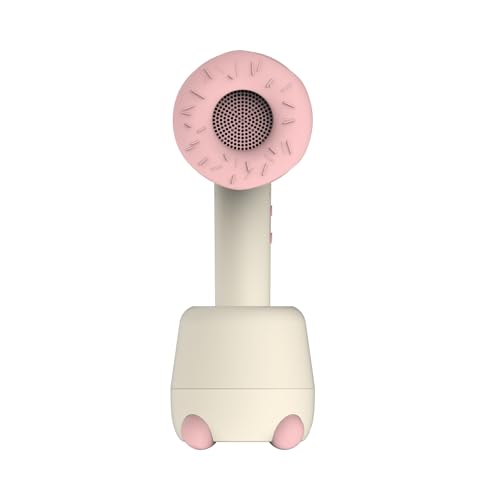 Cordless Baby Hair Dryer for Infant, Low Heat Gentle Air Rechargeable Small Hair Blow Dryer for Baby Butt Skin with 3 Speed Settings, 0-3 Years Using (Khaki)
