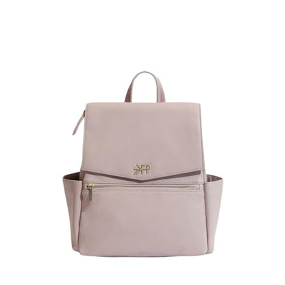 Freshly Picked Mini Classic Diaper Bag Backpack, Vegan Leather Baby Diaper Bag, Backpack Diaper Bag for Women (Aspen)