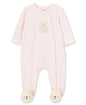 Little Me Clothes for Baby Girls' 100% Cotton Scratch-Free Tag Footie Sleeper, Preemie to 9 Months