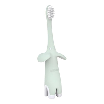 Dr. Brown's Infant-to-Toddler Training Toothbrush, Soft for Baby's First Teeth, Pink Elephant, 0-3 Years (Colors/Styles May Vary)