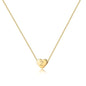 Turandoss Mothers Day Gifts for Mom Wife Women Girls - 14K Gold Plated Heart Pendant Letter Alphabet Necklace Tiny Initial Necklaces Heart Initial Necklace Gifts for Women Teens