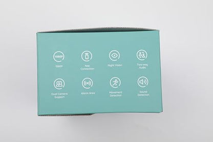 BOIFUN Split Screen Video Baby Monitor WiFi, 2 Cameras, Smartphone APP Control & LCD Monitor, AI Motion & Sound Detection, 4.3'' 4X Zoom, 1080P Smart (Monitor para Bebe), Area Alarm, Video Recording