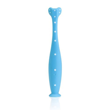Frida Baby Triple-Angle Toothhugger Training Toddler Toothbrush | Toddler Toothbrush 2 Years and Up, Cleans All Sides at Once | Pink