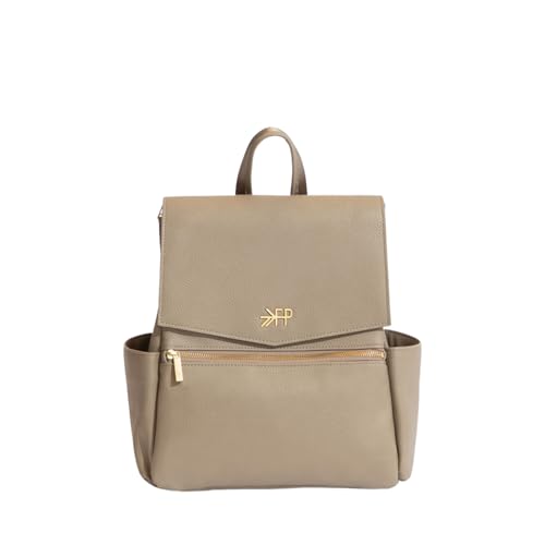 Freshly Picked Mini Classic Diaper Bag Backpack, Vegan Leather Baby Diaper Bag, Backpack Diaper Bag for Women (Aspen)