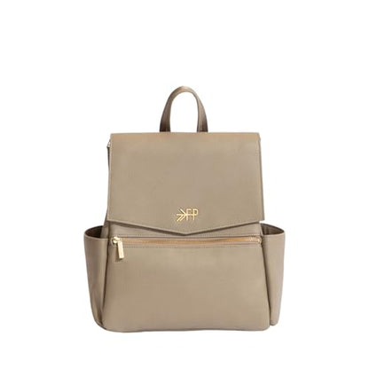 Freshly Picked Mini Classic Diaper Bag Backpack, Vegan Leather Baby Diaper Bag, Backpack Diaper Bag for Women (Aspen)