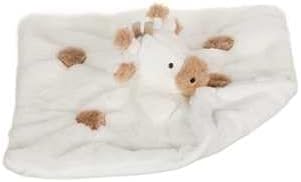 Apricot Lamb Luxury Snuggle Plush Cute White Giraffe Infant Stuffed Animals Security Blanket Nursery Character Blanket (White Giraffe, 14 Inches)