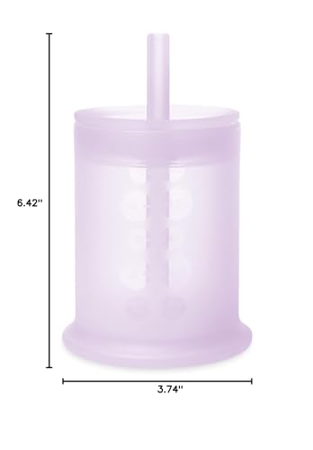 Olababy Silicone Training Cup with Straw Lid | Babies Water Drinking Cup | 6+ Mo Infant To 12-18 Months Toddler | Sippy Cup For Kids & Smoothie Cup | Baby Led Weaning (Mint, 5 oz)