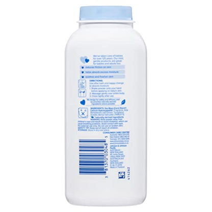 Johnson's Baby Powder for Delicate Skin, Hypoallergenic and Free of Parabens, Phthalates, and Dyes for Baby Skin Care, 1.5 oz (Pack of 2)
