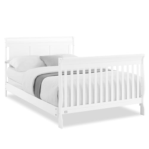 Delta Children Simmons Kids Carter 6-in-1 Convertible Crib - Greenguard Gold Certified, Black Ebony