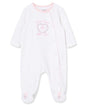 Little Me Clothes for Baby Girls' 100% Cotton Scratch-Free Tag Footie Sleeper, Preemie to 9 Months