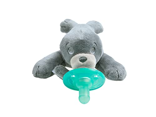 Philips AVENT Soothie Snuggle Pacifier Holder with Detachable Pacifier, 0m+, Giraffe, SCF347/01-1 Count (Pack of 1)
