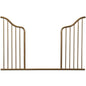 Little Seeds Piper Upholstered Metal Crib, Gold