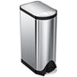 simplehuman Diaper Can with Odorsorb System (Odorsorb Pods and Odorsorb Liners), 18 Liter/ 4.8 Gallon, White Stainless Steel