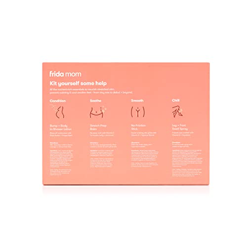 Frida Mom Pregnancy Skincare Set, Body Relief for Stretch Marks, Dry Skin, Swelling, & Chafing - 4pk Set